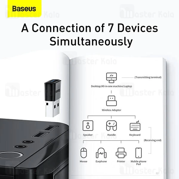 دانگل بلوتوث بیسوس Baseus Wireless Adaptors BA04 ZJBA000001