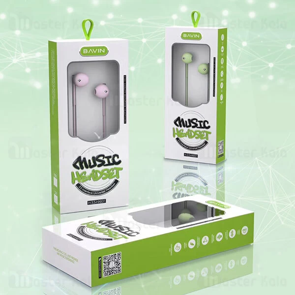هندزفری سیمی Bavin HX831 Soft Candy Color Wired In-Ear Earphone 3.5mm Jack
