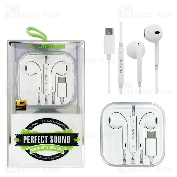 هندزفری سیمی باوین Bavin HX833 Perfect Sound Wired Headset Type-C