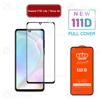 محافظ صفحه شیشه ای تمام صفحه تمام چسب Huawei P30 Lite / Nova 4e 111D
