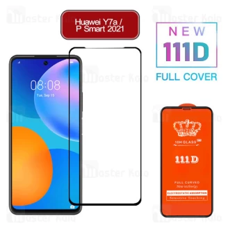 محافظ صفحه شیشه ای تمام صفحه تمام چسب هواوی Huawei Y7a / P Smart 2021 111D Glass