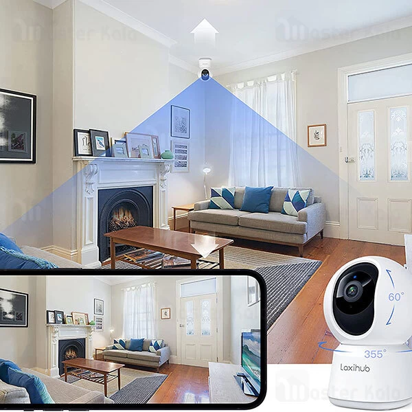 دوربین مداربسته 360 درجه Laxihub P2 1080p Indoor Pan Tilt Privacy Camera