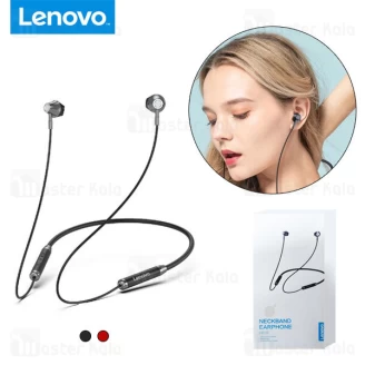 هندزفری بلوتوث گردنی لنوو Lenovo HE06 Neckband Wireless Headphones Stereo طراحی مگنتی