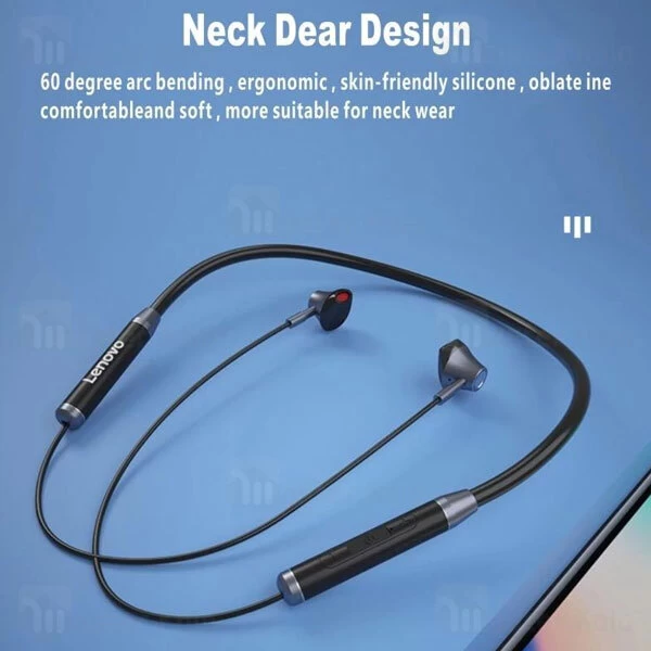 هندزفری بلوتوث لنوو Lenovo HE06 Circle Iron Wireless Bluetooth طراحی مگنتی