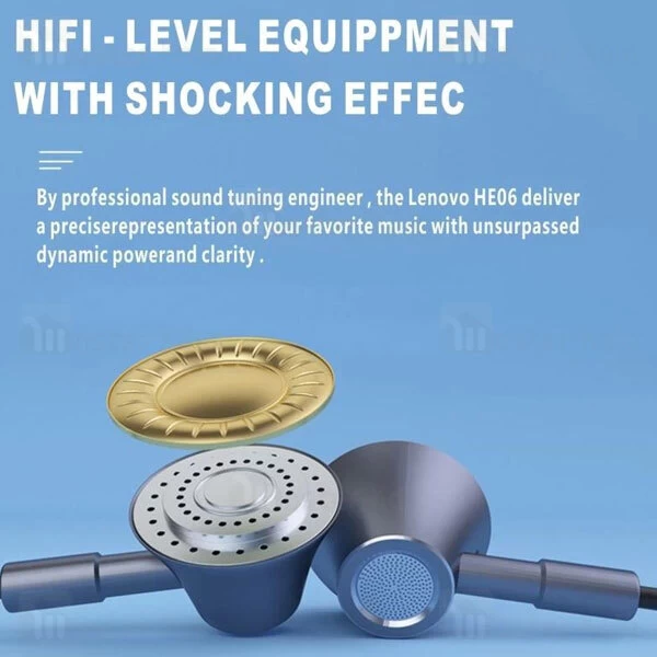 هندزفری بلوتوث لنوو Lenovo HE06 Circle Iron Wireless Bluetooth طراحی مگنتی