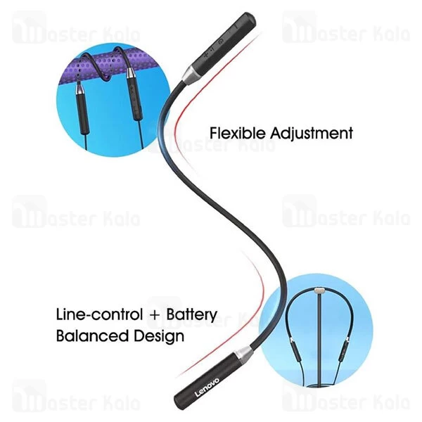 هندزفری بلوتوث لنوو Lenovo HE06 Circle Iron Wireless Bluetooth طراحی مگنتی