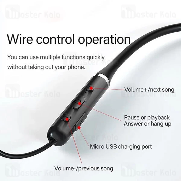 هندزفری بلوتوث لنوو Lenovo HE06 Circle Iron Wireless Bluetooth طراحی مگنتی