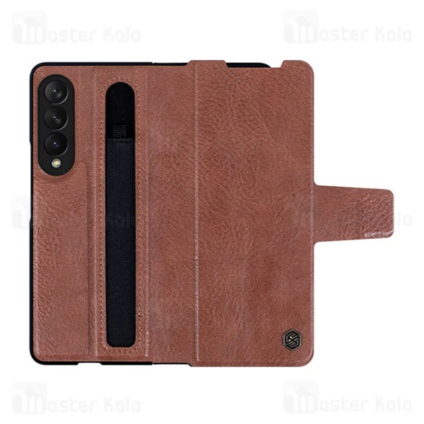 قاب چرمی نیلکین سامسونگ Samsung Galaxy Z Fold3 5G Nillkin Aoge Leather Cover Case