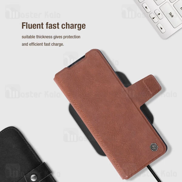 قاب چرمی نیلکین سامسونگ Samsung Galaxy Z Fold3 5G Nillkin Aoge Leather Cover Case