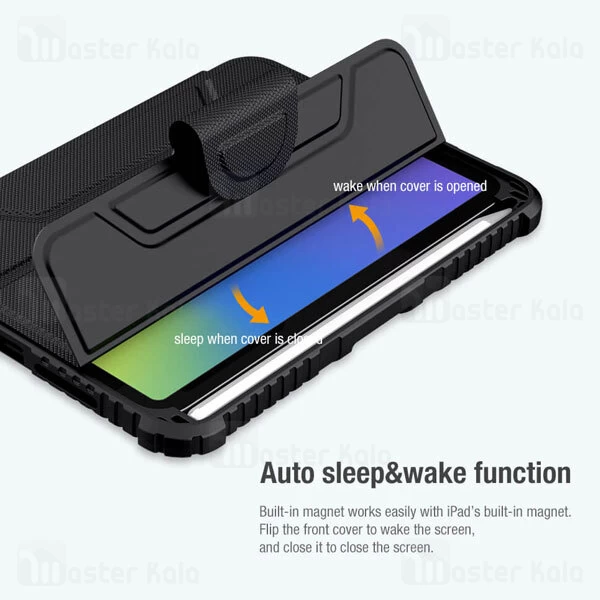 کاور چرمی هوشمند نیلکین آیپد Apple iPad Mini 6 2021 Nillkin Bumper Leather Case Pro