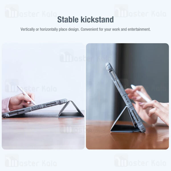 کاور چرمی هوشمند نیلکین آیپد Apple iPad Mini 6 2021 Nillkin Bumper Leather Case Pro