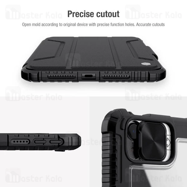 کاور چرمی هوشمند نیلکین آیپد Apple iPad Mini 6 2021 Nillkin Bumper Leather Case Pro