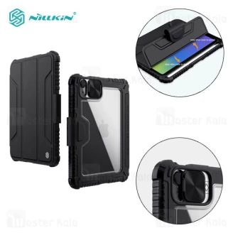 کاور چرمی هوشمند نیلکین آیپد Apple iPad Mini 6 2021 / Mini 7 2024 Nillkin Bumper Leather Case Pro