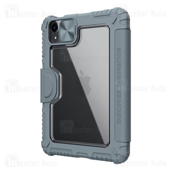 کاور چرمی هوشمند نیلکین آیپد Apple iPad Mini 6 2021 Nillkin Bumper Leather Case Pro