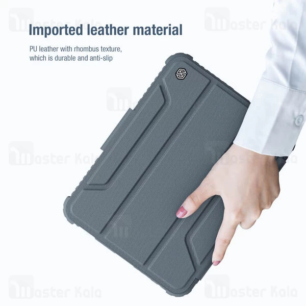 کاور چرمی هوشمند نیلکین آیپد Apple iPad Mini 6 2021 Nillkin Bumper Leather Case Pro