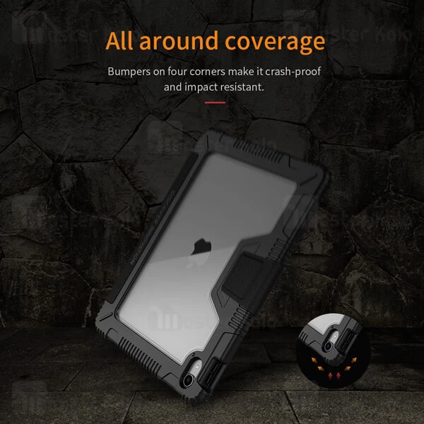 کیف چرمی هوشمند نیلکین آیپد پرو Apple iPad Pro 11 2018 Nillkin Bumper Leather