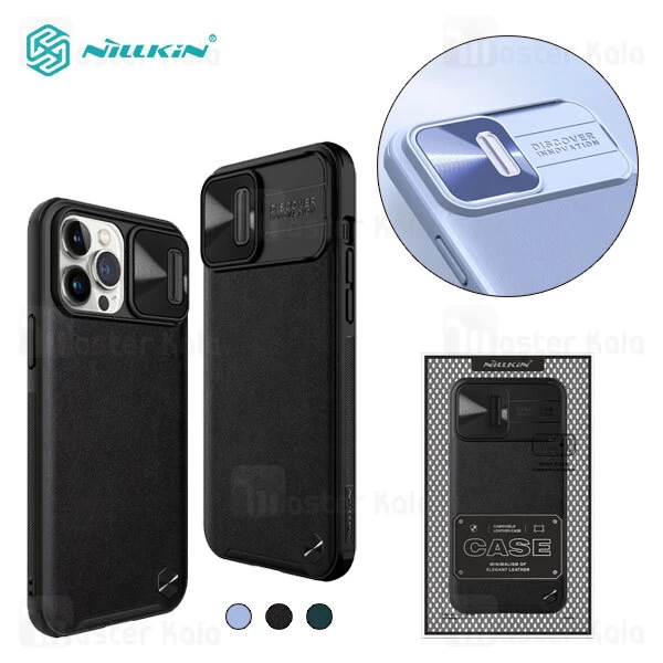 قاب چرمی نیلکین آیفون Apple iPhone 13 Pro Max Nillkin CamShield Leather Case دارای محافظ دوربین