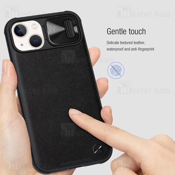 قاب چرمی نیلکین آیفون Apple iPhone 13 Nillkin CamShield Leather Case دارای محافظ دوربین