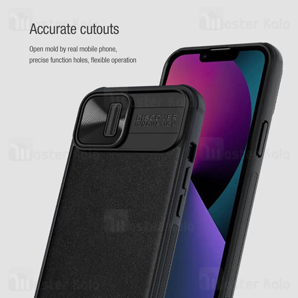 قاب چرمی نیلکین آیفون Apple iPhone 13 Nillkin CamShield Leather Case دارای محافظ دوربین