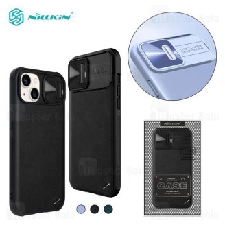 قاب چرمی نیلکین آیفون Apple iPhone 13 Nillkin CamShield Leather Case دارای محافظ دوربین