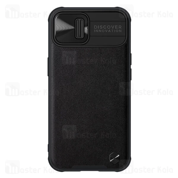 قاب چرمی نیلکین آیفون Apple iPhone 13 Nillkin CamShield Leather Case دارای محافظ دوربین