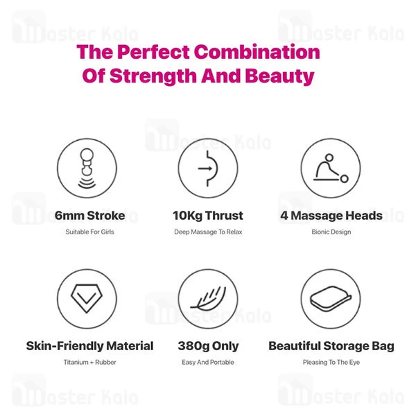 ماساژور Philips PPM3101G Fascia Gun Muscle Relaxation Massager 20W