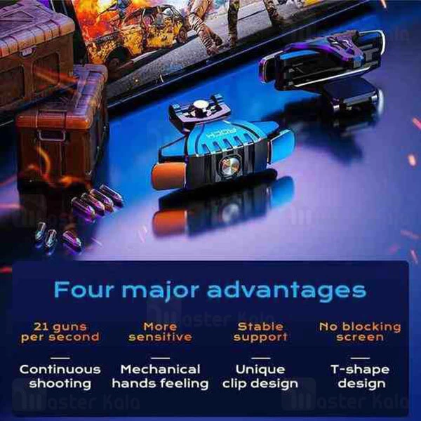 دسته بازی انگشتی موبایل راک Rock G01 Shooting Game Controller