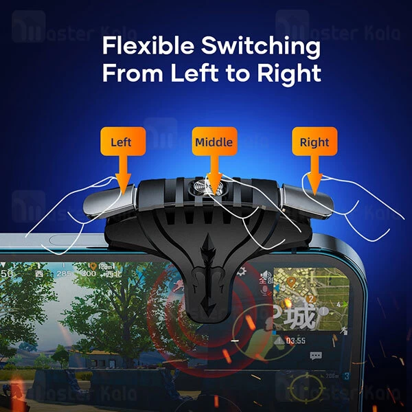 دسته بازی انگشتی موبایل راک Rock G01 Shooting Game Controller