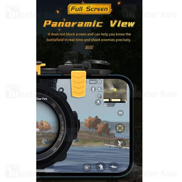 دسته بازی انگشتی موبایل راک Rock G02 Shooting Game Controller Retractable