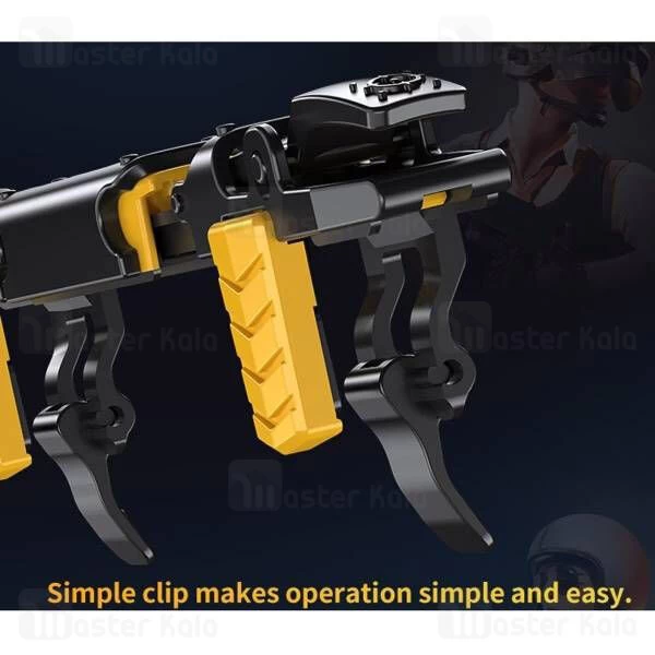 دسته بازی انگشتی موبایل راک Rock G02 Shooting Game Controller Retractable