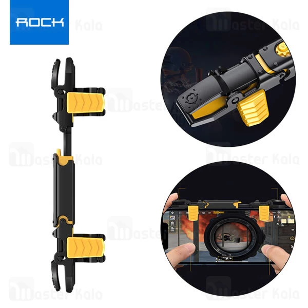 دسته بازی انگشتی موبایل راک Rock G02 Shooting Game Controller Retractable