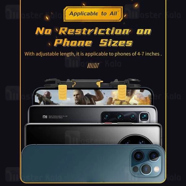 دسته بازی انگشتی موبایل راک Rock G02 Shooting Game Controller Retractable