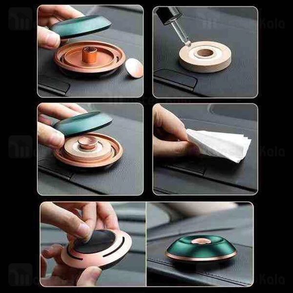 خوشبو کننده هوا خودرو راک Rock RAM0015 Dashboard Alloy Car Aroma Diffuser