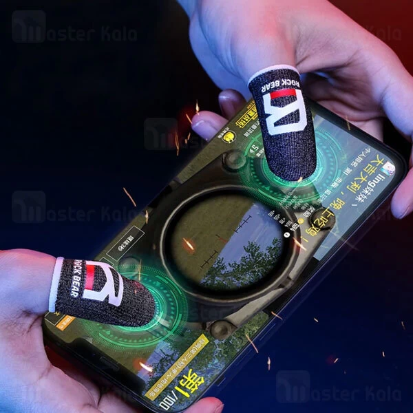 تاچ انگشتی گیمینگ راک Rock Silver Fiber Sensitive Touch Gaming Finger Cover RGA0027