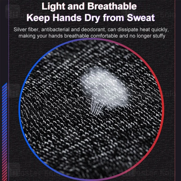 تاچ انگشتی گیمینگ راک Rock Silver Fiber Sensitive Touch Gaming Finger Cover RGA0027