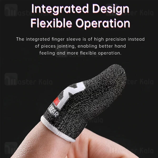 تاچ انگشتی گیمینگ راک Rock Silver Fiber Sensitive Touch Gaming Finger Cover RGA0027