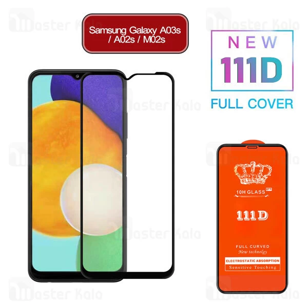 گلس تمام صفحه Samsung Galaxy A03s / A02s / M02s 21D Glass Full Screen Protector