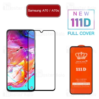 محافظ صفحه شیشه ای تمام صفحه تمام چسب سامسونگ Samsung Galaxy A70 / A70s 111D Glass