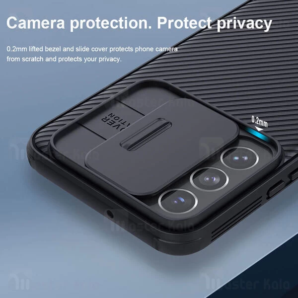 قاب محافظ نیلکین سامسونگ Samsung Galaxy S22 Plus 5G Nillkin CamShield Pro Case دارای محافظ دوربین