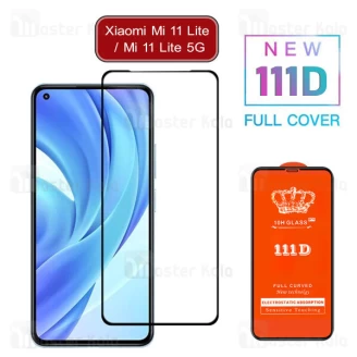 محافظ صفحه شیشه ای تمام صفحه تمام چسب Xiaomi Mi 11 Lite / Mi 11 Lite 5G 111D Glass