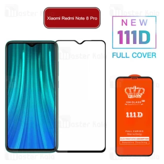گلس تمام صفحه تمام چسب شیائومی Xiaomi Redmi Note 8 Pro 111D Glass