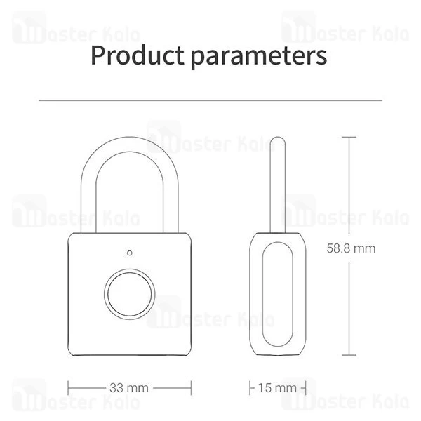 قفل هوشمند Xiaomi Youdian Kitty Smart Fingerprint Padlock YD-K1