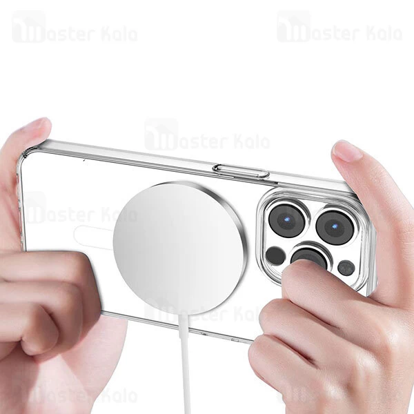 قاب محافظ مگنتی گرین لاین آیفون Apple iPhone 14 Pro Green Lion Magsafe Delgado Clear Case