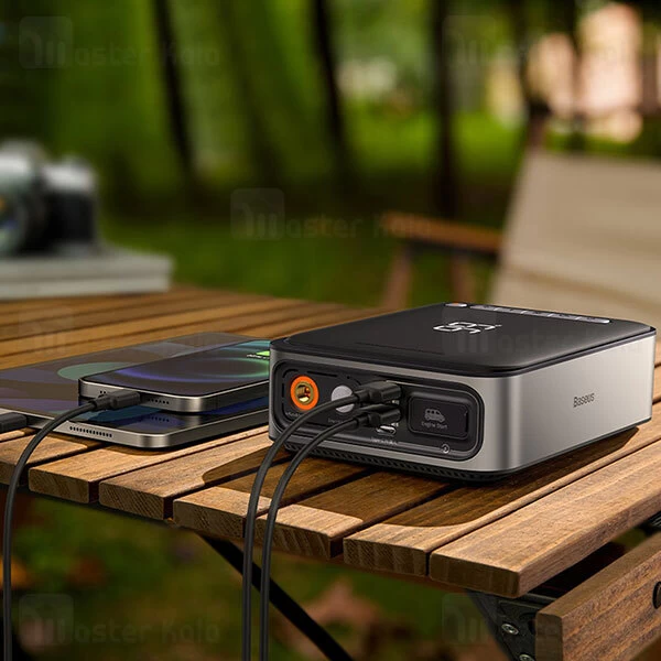 پاوربانک و کمپرسور باد و جامپ استارتر خودرو 8000 میلی آمپر بیسوس Baseus Super Energy CGCN000001