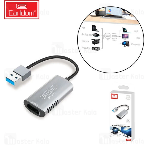 کابل تبدیل USB به HDMI ارلدام Earldom ET-W17