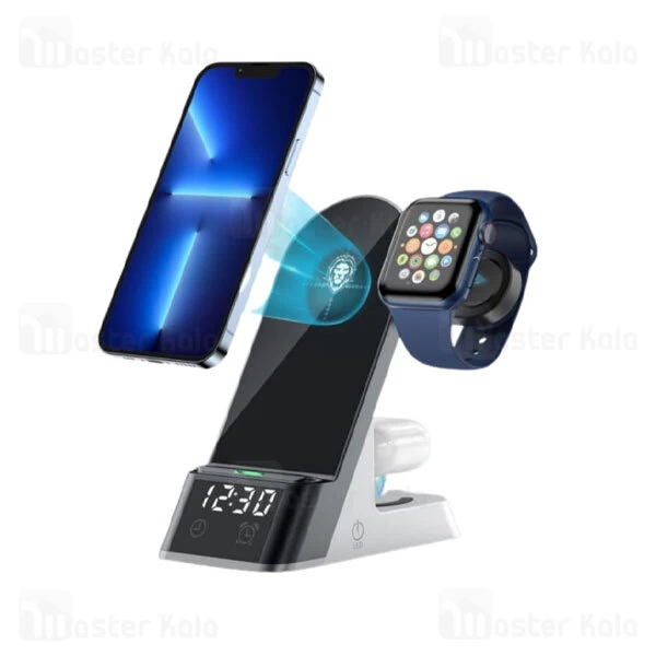 استند و شارژر وایرلس گرین لاین Green Lion 6 in 1 توان 15 وات