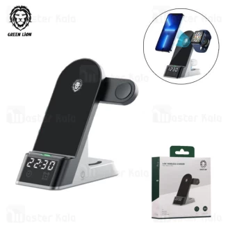 استند و شارژر وایرلس گرین لاین Green Lion 6 in 1 توان 15 وات