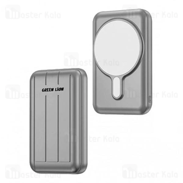 پاوربانک وایرلس 10000 مگ سیف گرین لاین Green Lion MagSafe توان 15 وات 