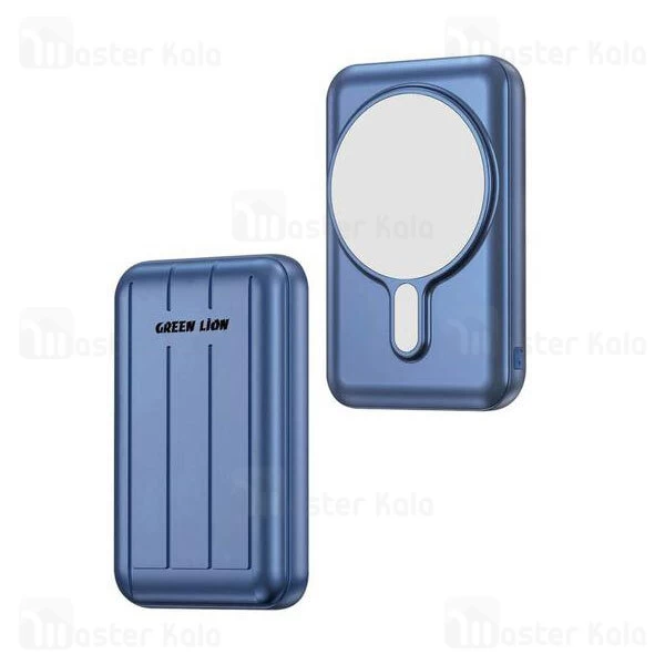 پاوربانک وایرلس 10000 مگ سیف گرین لاین Green Lion MagSafe توان 15 وات 