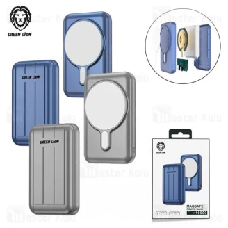 پاوربانک وایرلس 10000 مگ سیف گرین لاین Green Lion MagSafe توان 15 وات 